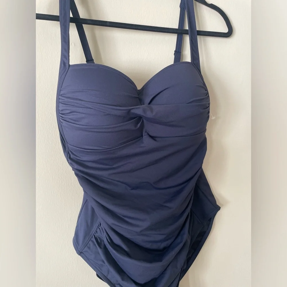 NEW Sea Level Essentials Twist Front A-DD Cup One Piece Swimsuit - Night Sky - Picture 5 of 11